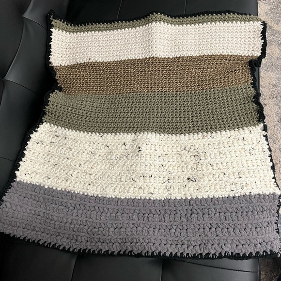 NWT Baby Receiving Blanket, approx 24” Irregular Square multi color - Picture 2 of 3